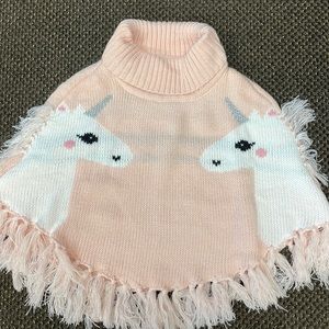 Girls H&M sweater poncho size 4-8